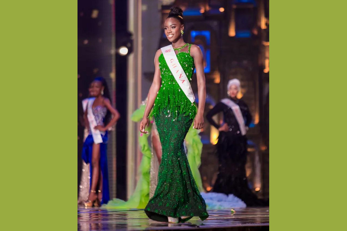 Miss Ghana 2022 Miriam TORDZEAGBO from Battor represented Ghana at the Miss World 2024  in Mumbai, India, on March 9 2024